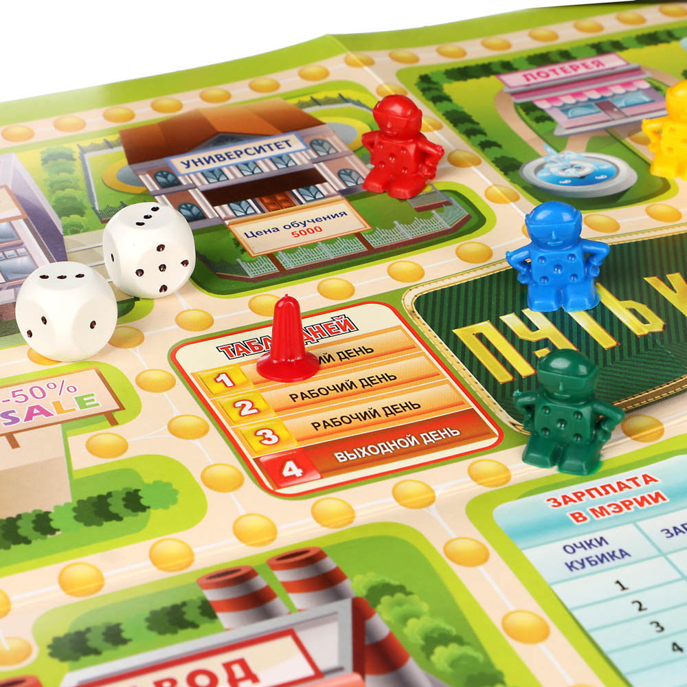 Настольная экономическая игра "Путь к успеху" 24х19,5х4 см, арт. 0201410RU, арт.№ 538-147