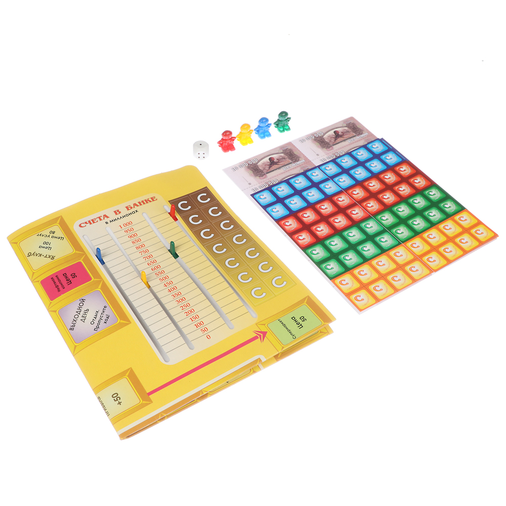 Настольная экономическая игра "Олигарх" 24х19,5х4 см, арт. 0300104RU, арт.№ 538-149