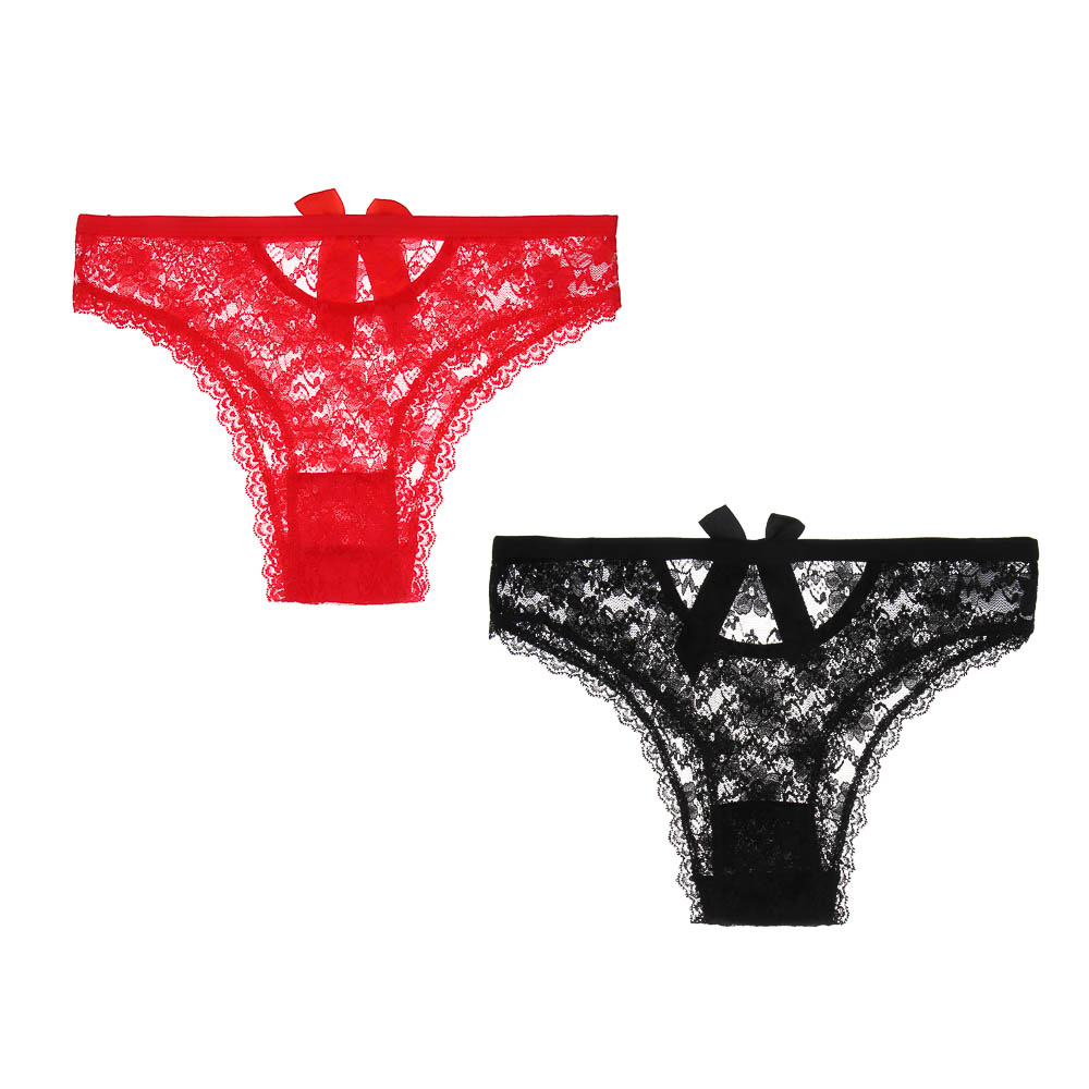 GALANTE Трусы женские с кружевом 2 шт, р.46, 95%вискоза, 5%спандекс, разноцветный, НГ2026-3, арт.№ 331-340