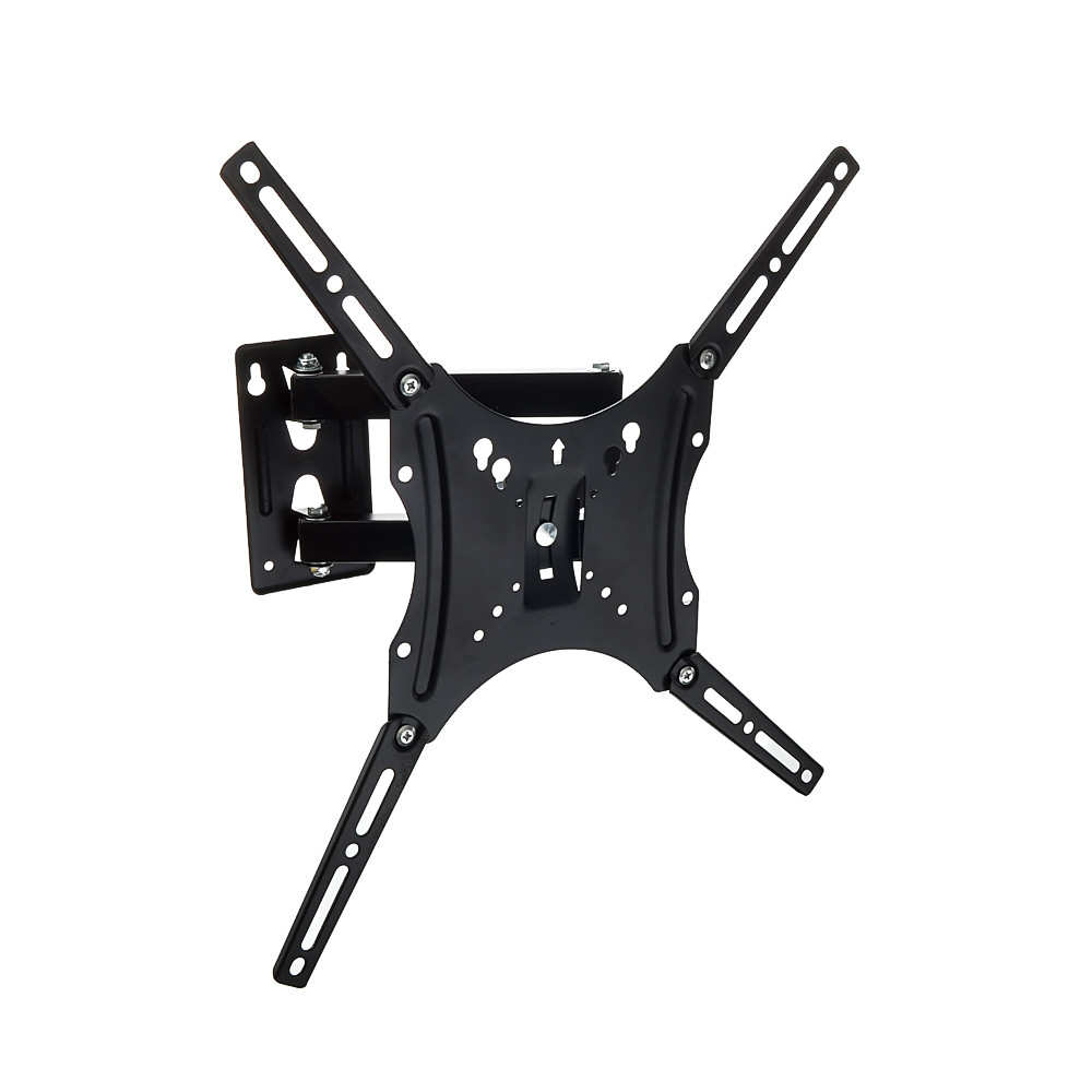 Кронштейн для ТВ LEBEN наклонно-поворотный, 14"-55", до 45кг, 50x50 до 400x400мм, металл, арт.№ 469-205