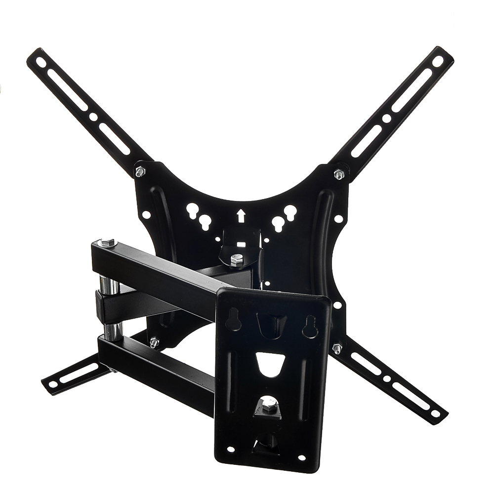 Кронштейн для ТВ LEBEN наклонно-поворотный, 14"-55", до 45кг, 50x50 до 400x400мм, металл, арт.№ 469-205