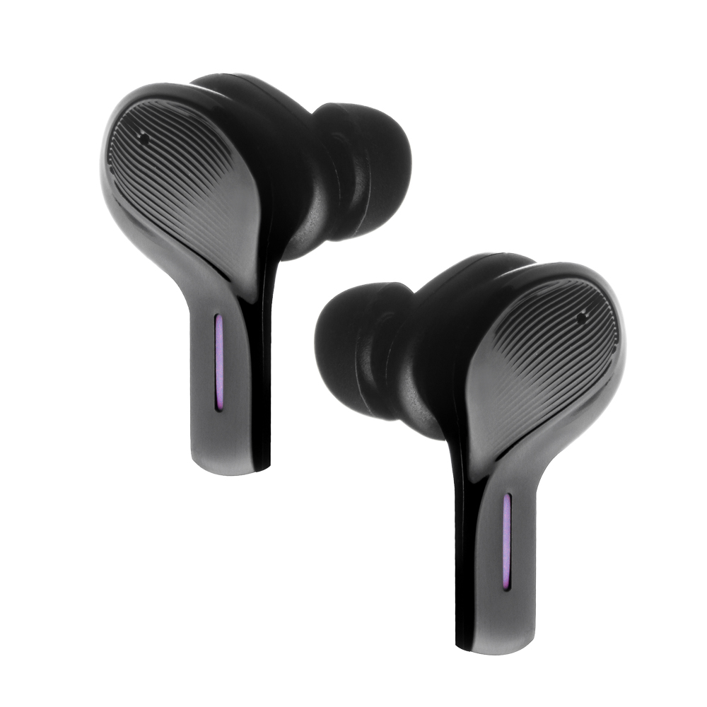 Наушники беспроводные TWS BY Рыжий, ANC шумоподавление, 37/320мАч, черно-оранжевые, арт.№ 410-204