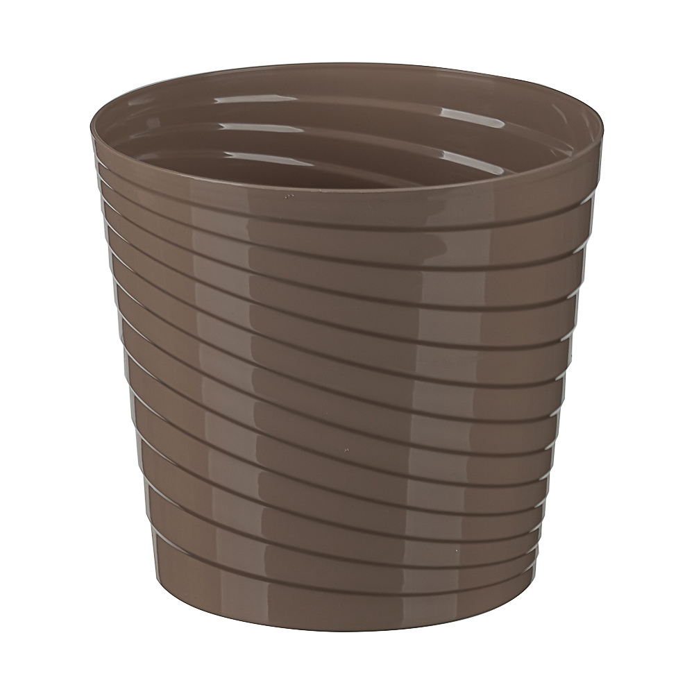 Кашпо Верона 2,7л d17см, h16см, фрапе, пластик, арт.№ 164-077