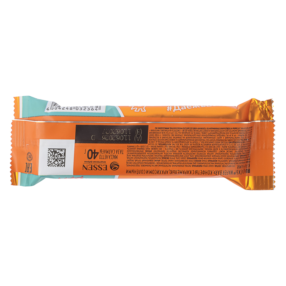 Конфета ДАЁЖЪ Wafer bar с карамелью, арахисом и солёными кранчами, 40г, арт.№ 880-071