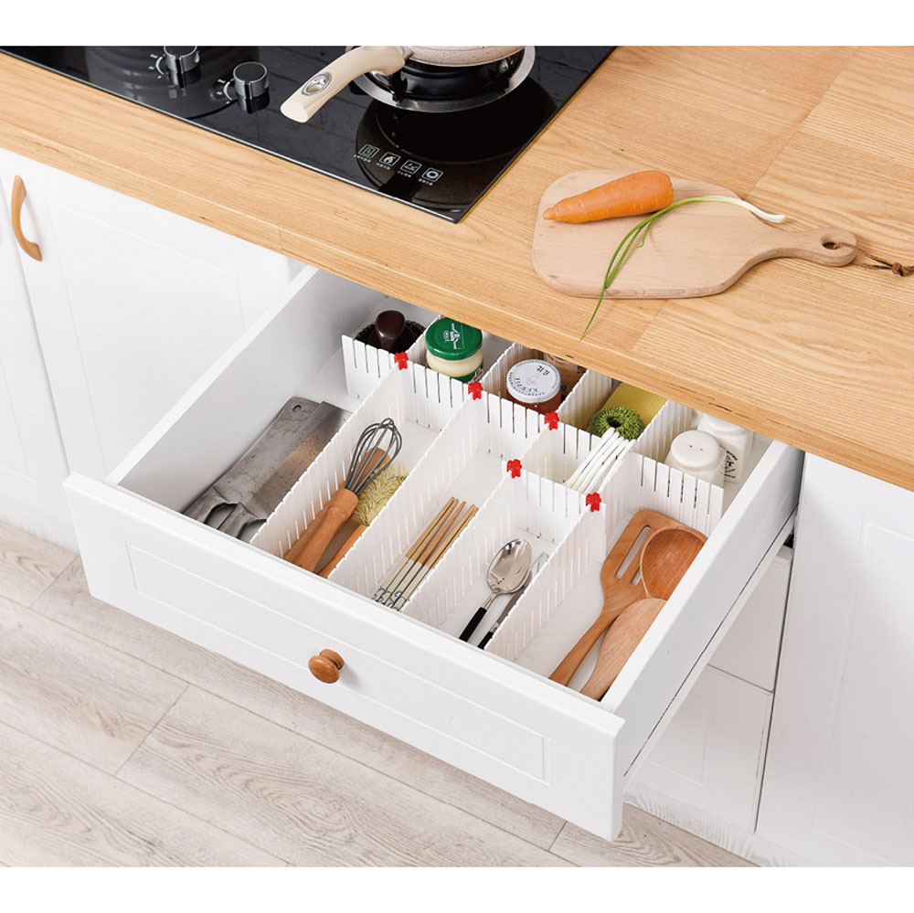 VETTA Набор разделителей для ящиков 46,5х7см, 4 штуки, пластик, 3 цвета, арт.№ 457-438