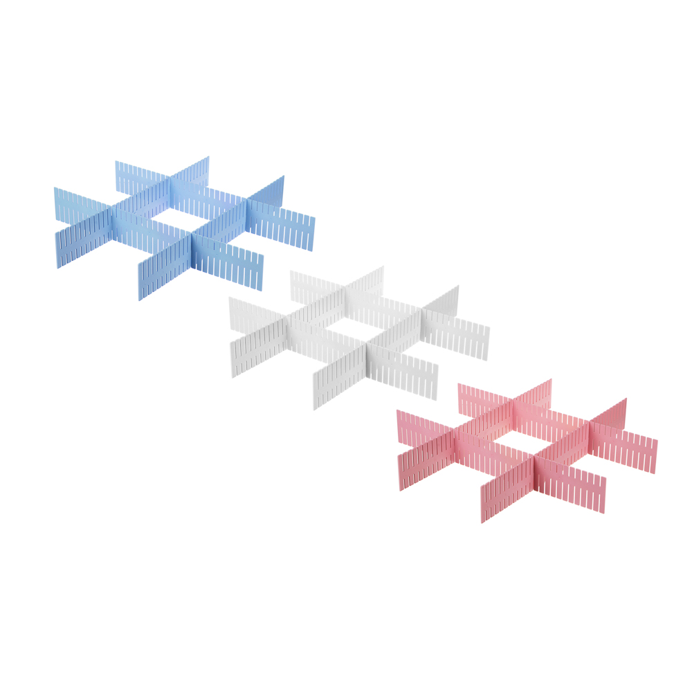 VETTA Набор разделителей для ящиков 46,5х7см, 4 штуки, пластик, 3 цвета, арт.№ 457-438