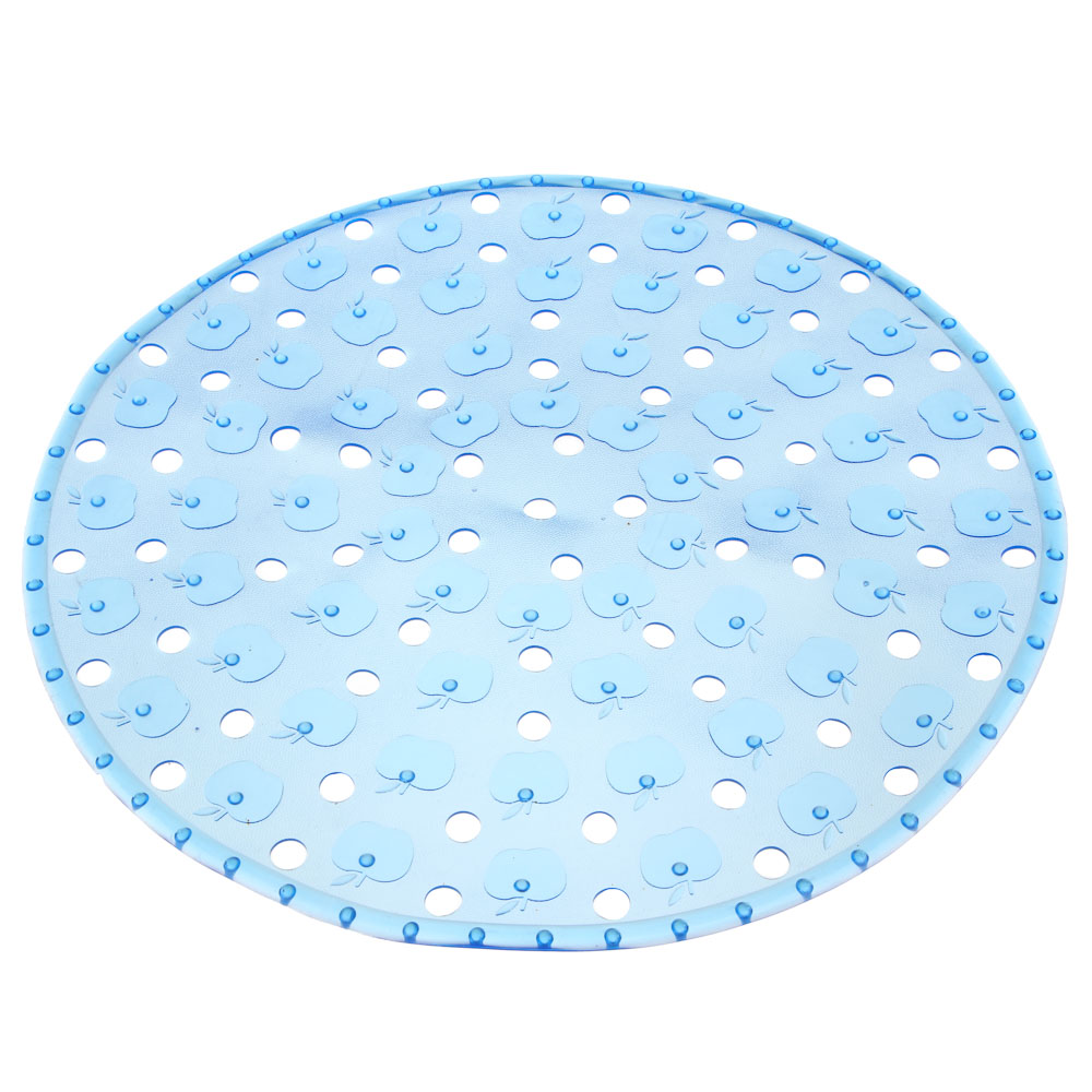 VETTA Коврик в раковину противоскользящий, ПВХ, d32см "Яблоки", 4 цвета, арт.№ 462-090