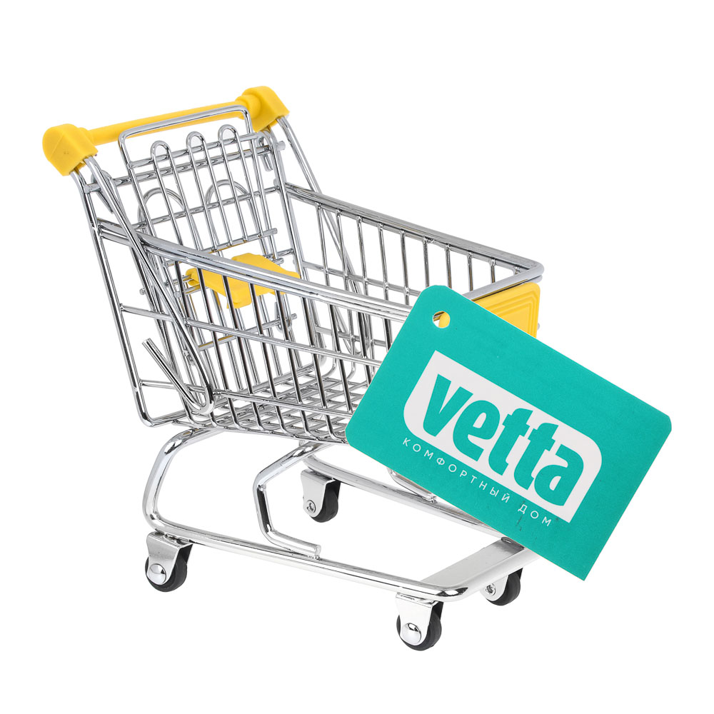 Тележка для мелочей тм VETTA Супермаркет мини, металл, 12х11х8см, арт.№ 416-094