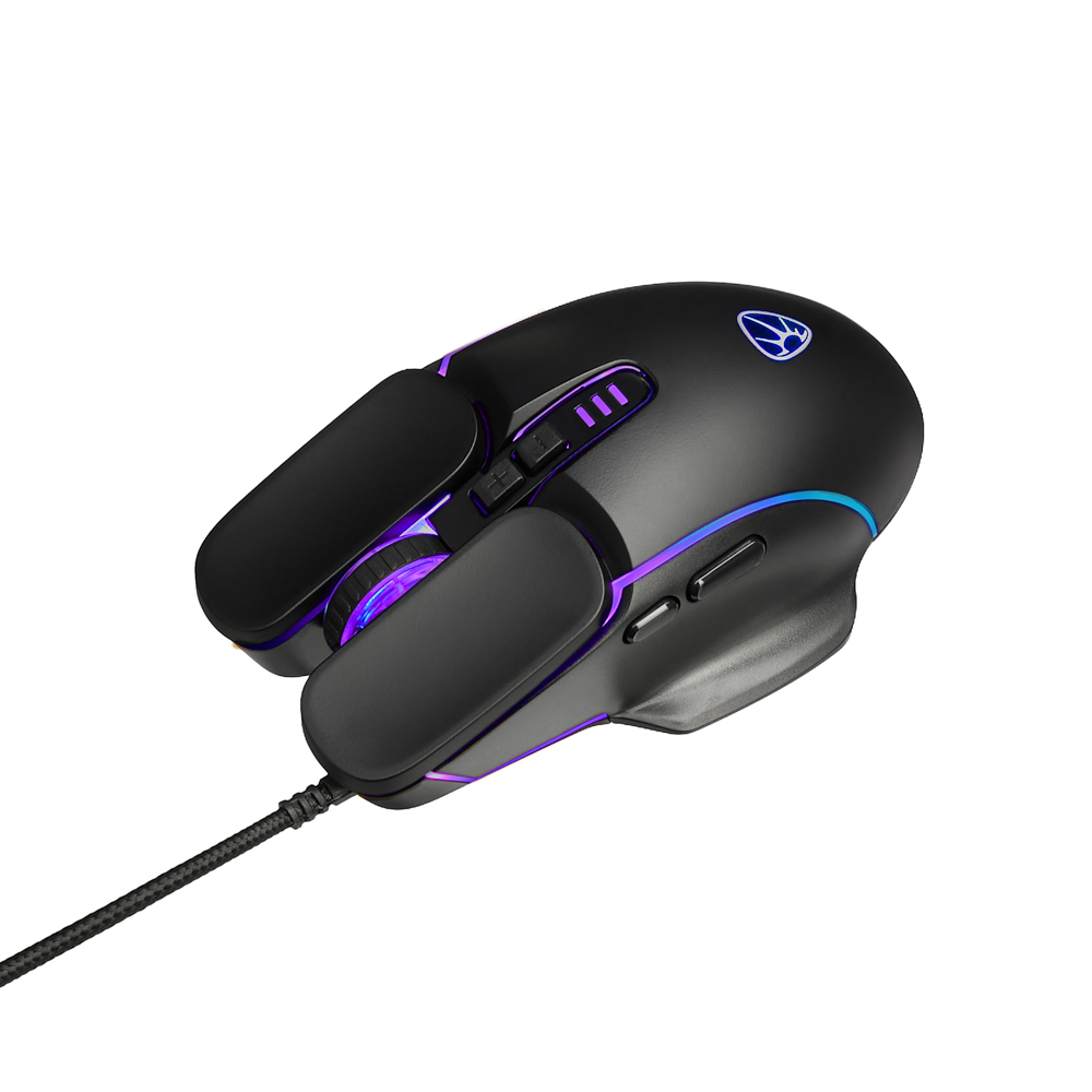 BY Игровая мышь проводная Mortar 7000dpi,7D,A725F,RGB,220см, арт.№ 405-053