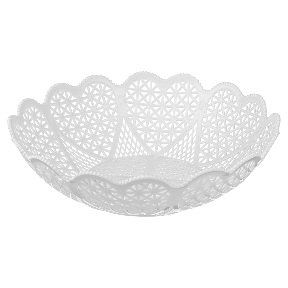 Ваза для фруктов, хлеба, 25,5х7см, полипропилен, 3 цвета, арт.№ 893-077