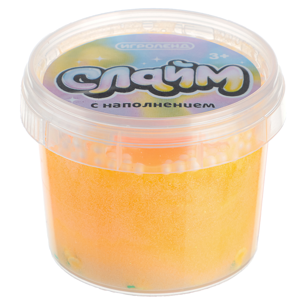 Игрушка Слайм с наполнением, ИГРОЛЕНД, 100 гр, арт.№ 218-072