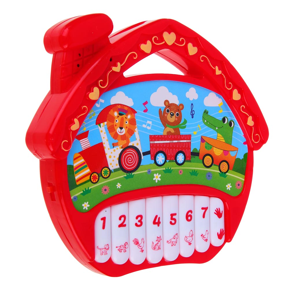 ИГРОЛЕНД Игрушка интерактивная "Пианино Сказочные песенки", звук, PP, 2АА, 20,3x21,4x2,8см, арт.№ 272-721