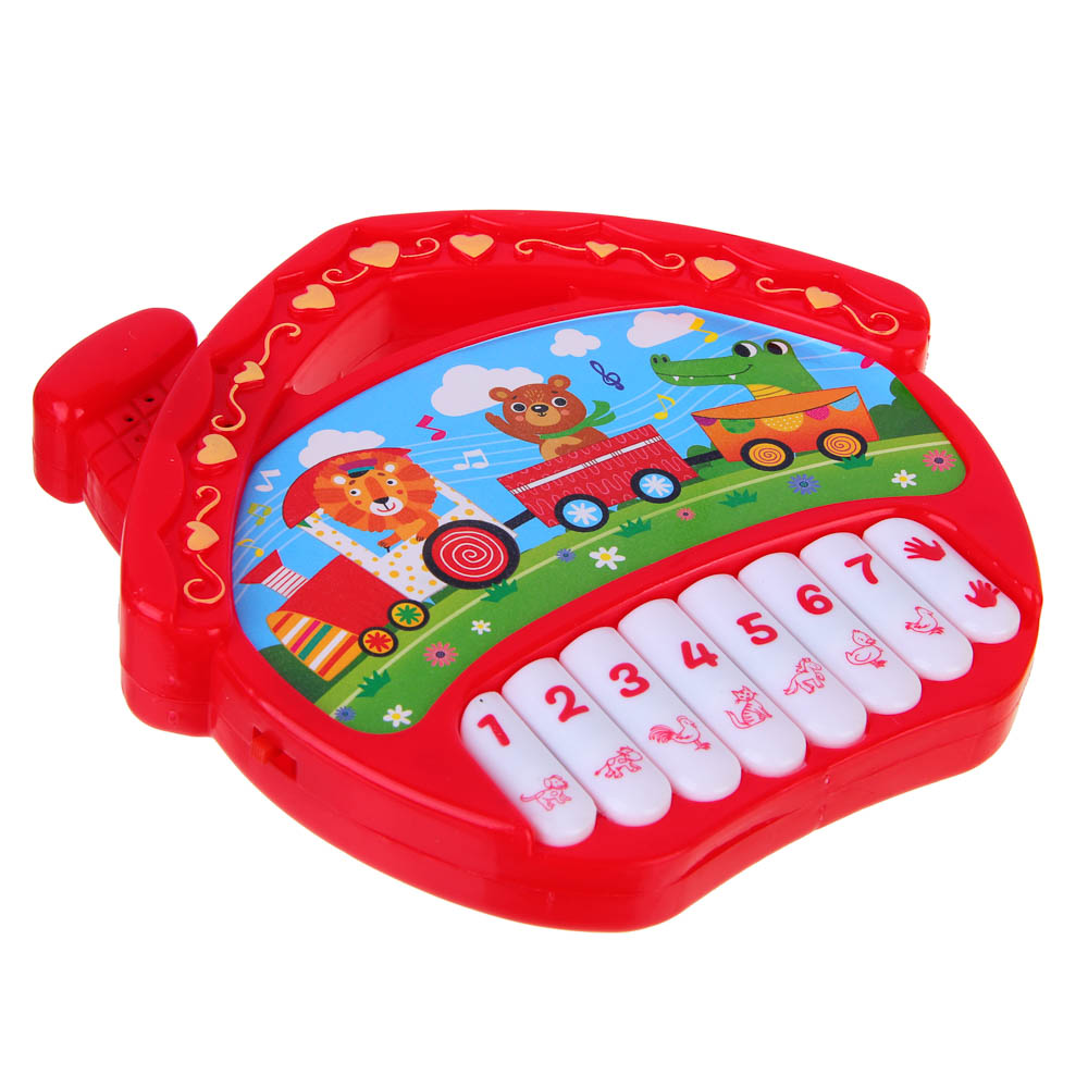 ИГРОЛЕНД Игрушка интерактивная "Пианино Сказочные песенки", звук, PP, 2АА, 20,3x21,4x2,8см, арт.№ 272-721