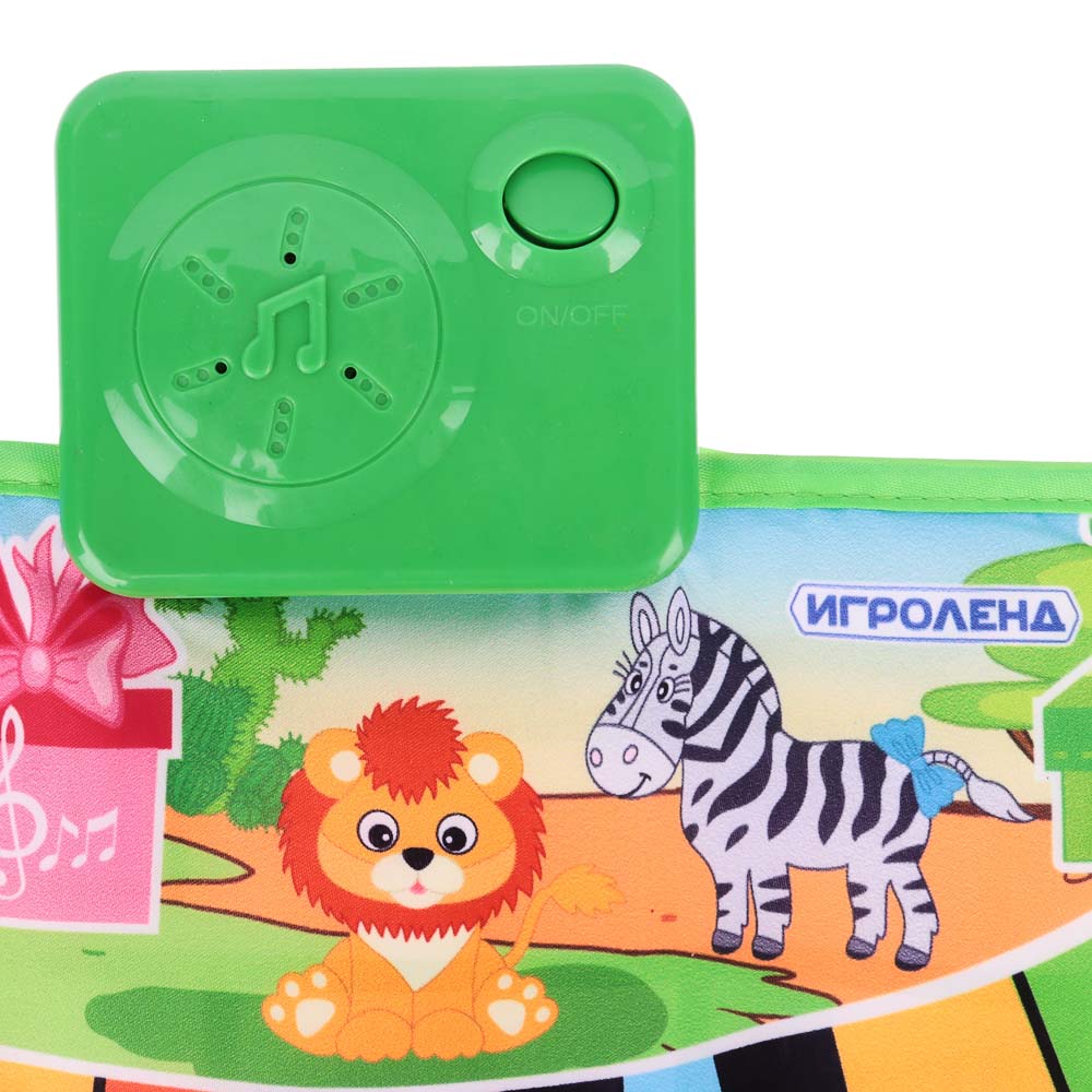 ИГРОЛЕНД Пианино музыкальное напольное, звук, 3хАА, PP, текстиль, 15х30х4см, 2 дизайна, арт.№ 272-725