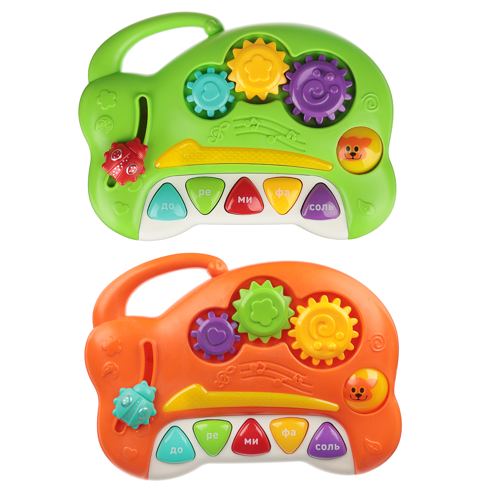 ИГРОЛЕНД Планшет-бизиборд музыкальный, свет, звук, 2АА, пластик, 17х13х4,5см, 2 цвета, арт.№ 272-729