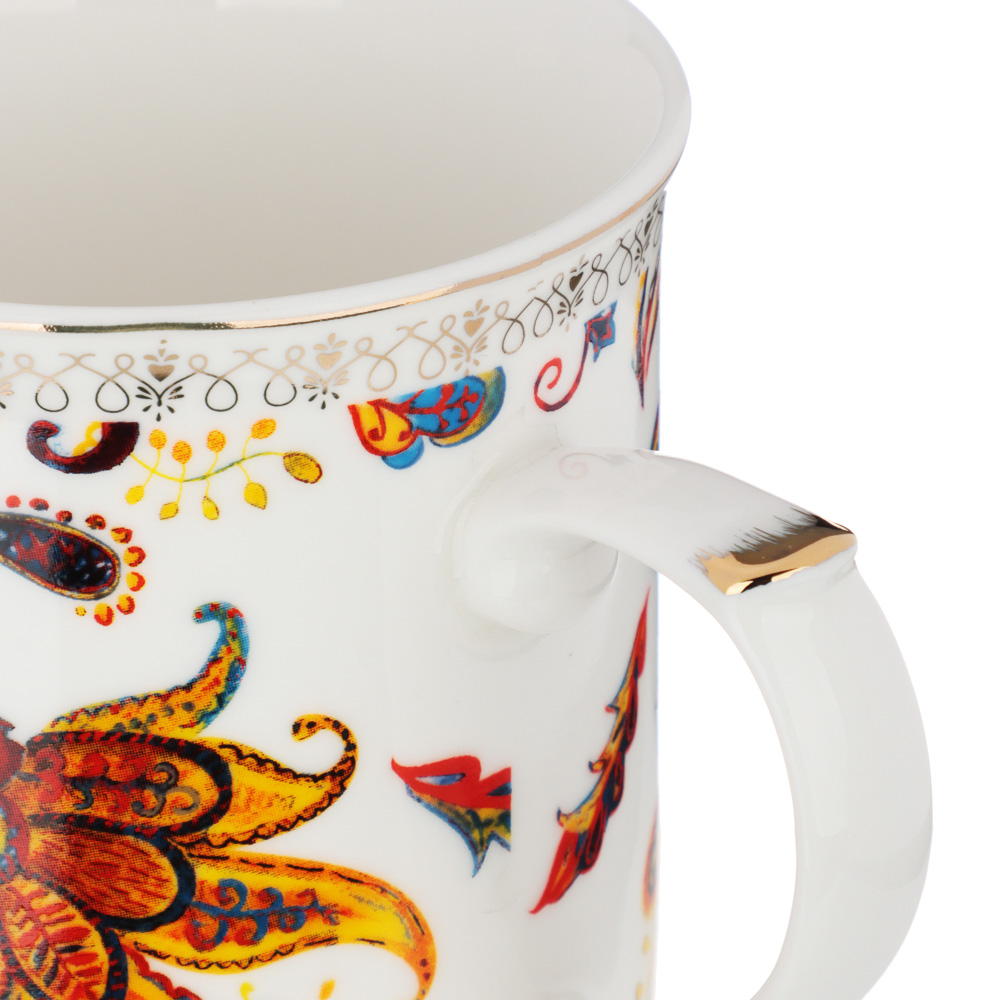 BY COLLECTION Флёр Кружка 400мл, костяной фарфор, арт.№ 802-181