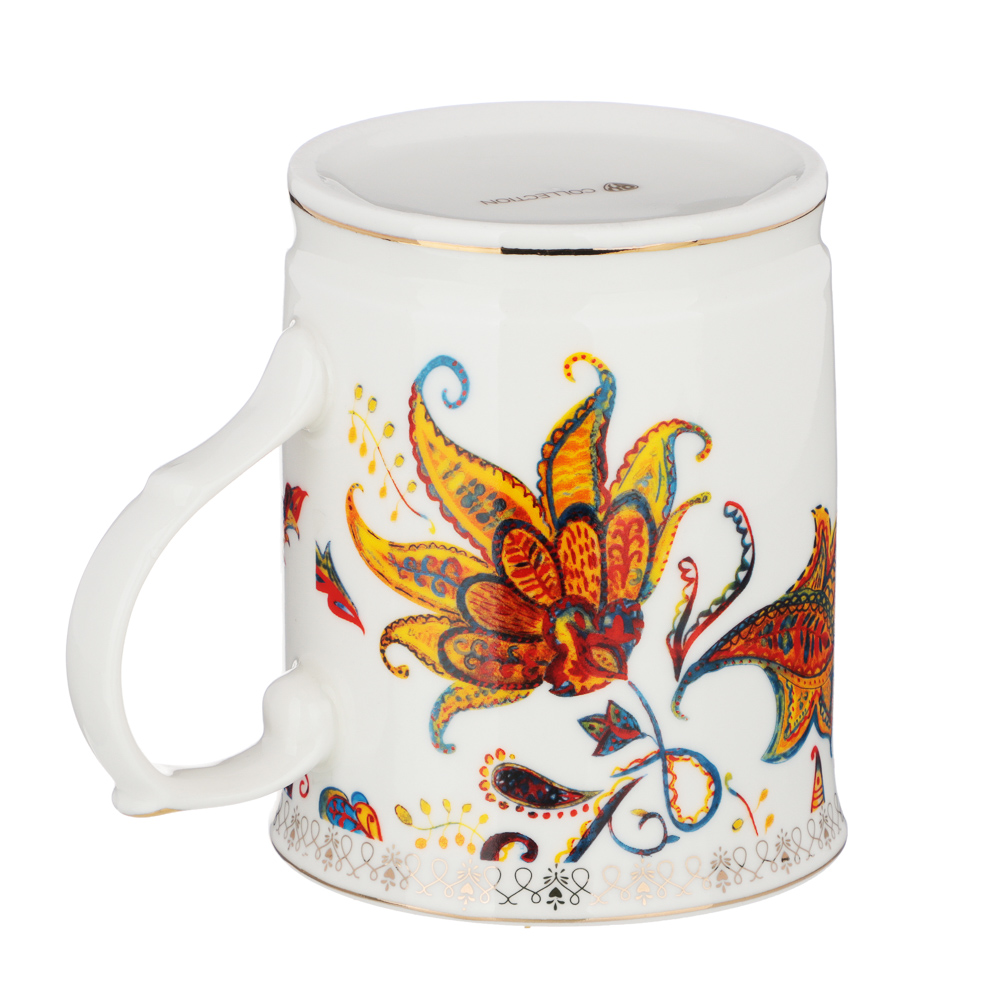 BY COLLECTION Флёр Кружка 400мл, костяной фарфор, арт.№ 802-181