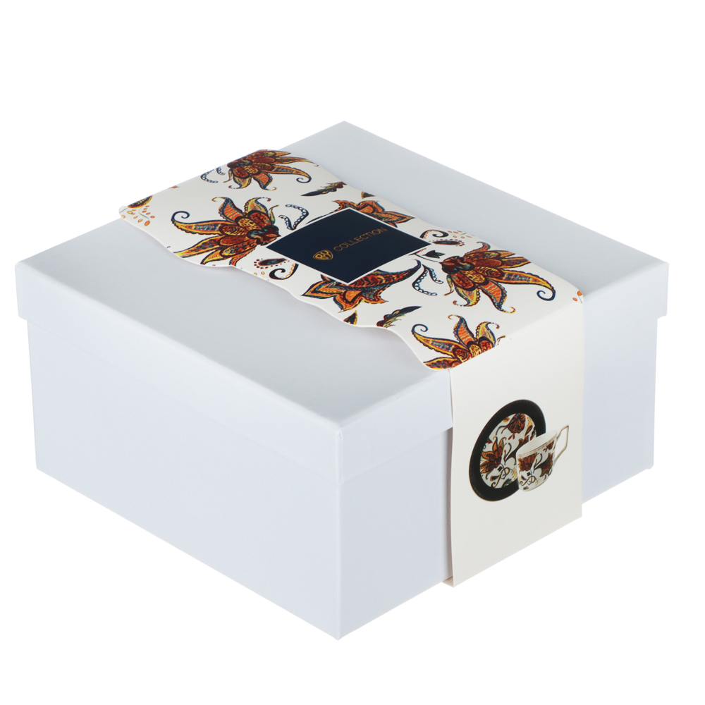 BY COLLECTION Флёр Набор чайный 2 пр., 310мл, 15см, костяной фарфор, арт.№ 802-182