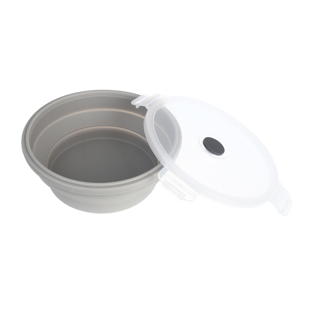 Миска складная туристическая тм BY Русские Супергерои, с крышкой, 750мл, силикон, арт.№ 123-009