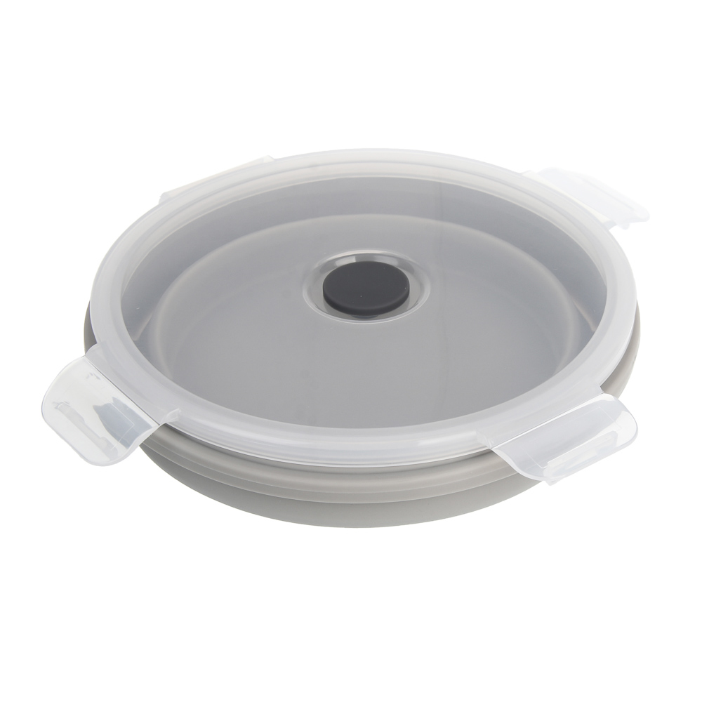 Миска складная туристическая тм BY Русские Супергерои, с крышкой, 750мл, силикон, арт.№ 123-009