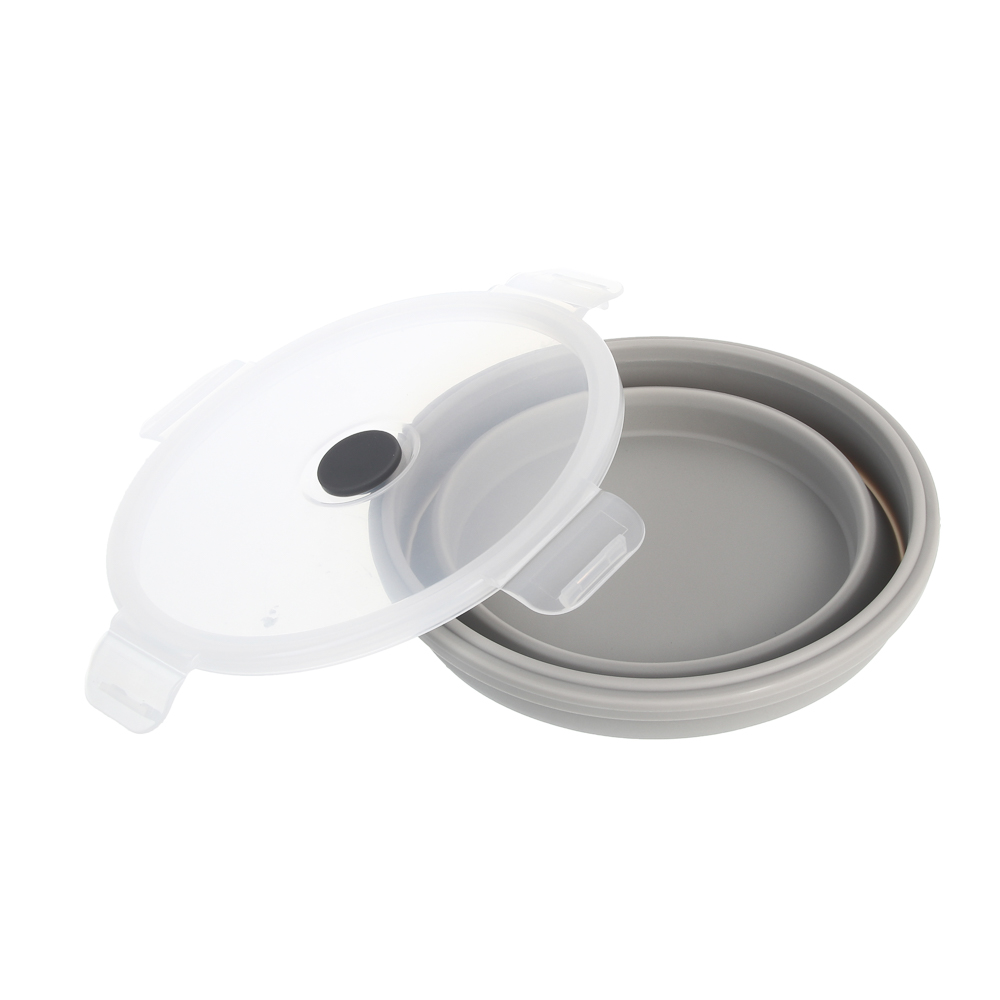 Миска складная туристическая тм BY Русские Супергерои, с крышкой, 750мл, силикон, арт.№ 123-009