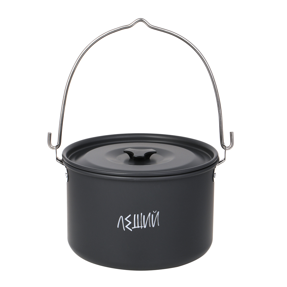 BY Котелок туристический, костровой, 4л, анодированный алюминий, арт.№ 123-010