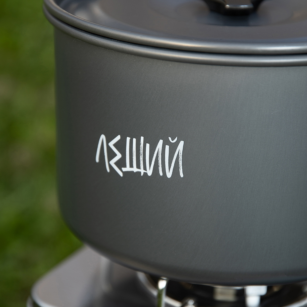 BY Котелок туристический, костровой, 4л, анодированный алюминий, арт.№ 123-010