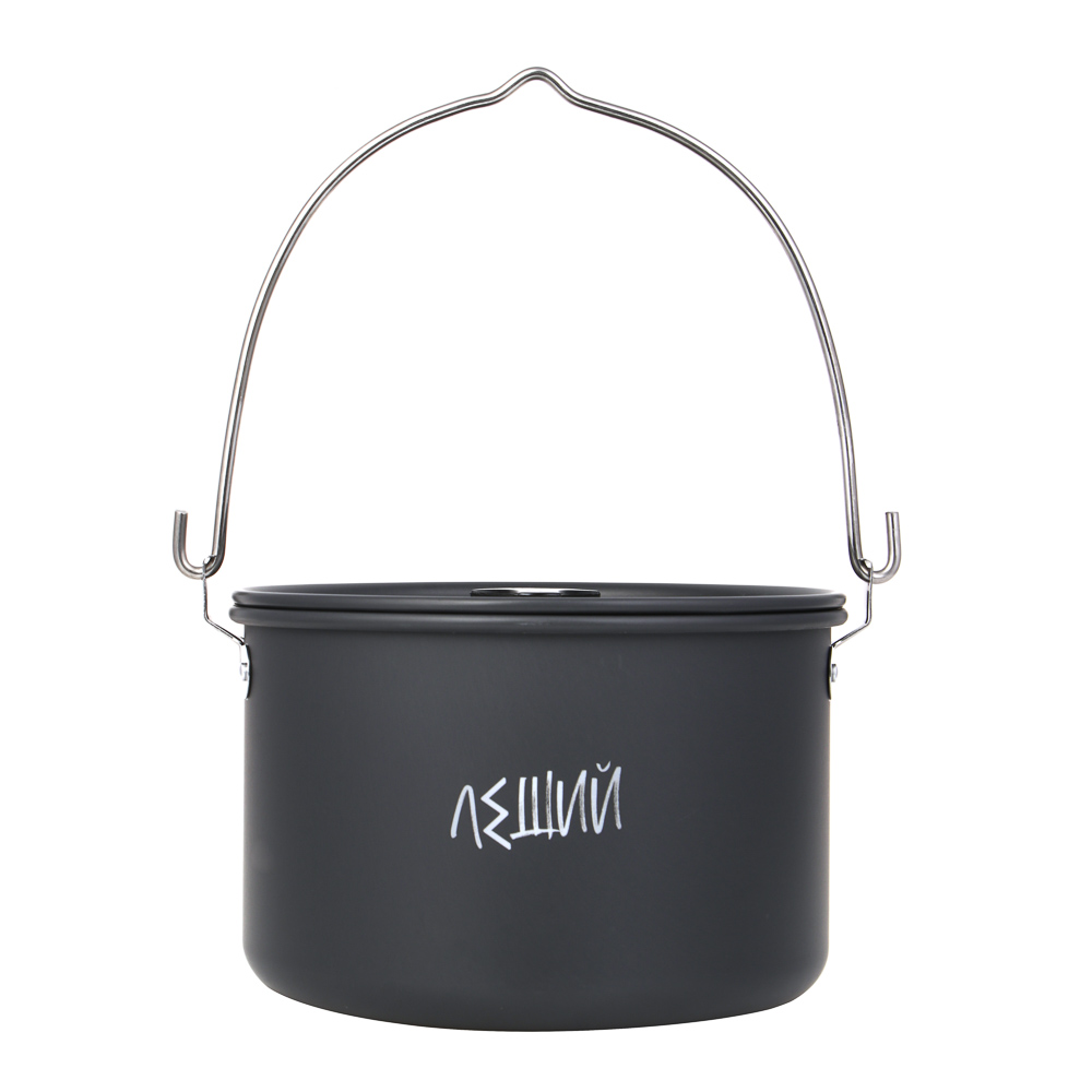 BY Котелок туристический, костровой, 4л, анодированный алюминий, арт.№ 123-010