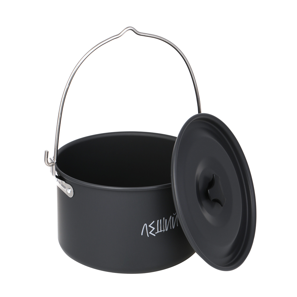 BY Котелок туристический, костровой, 4л, анодированный алюминий, арт.№ 123-010