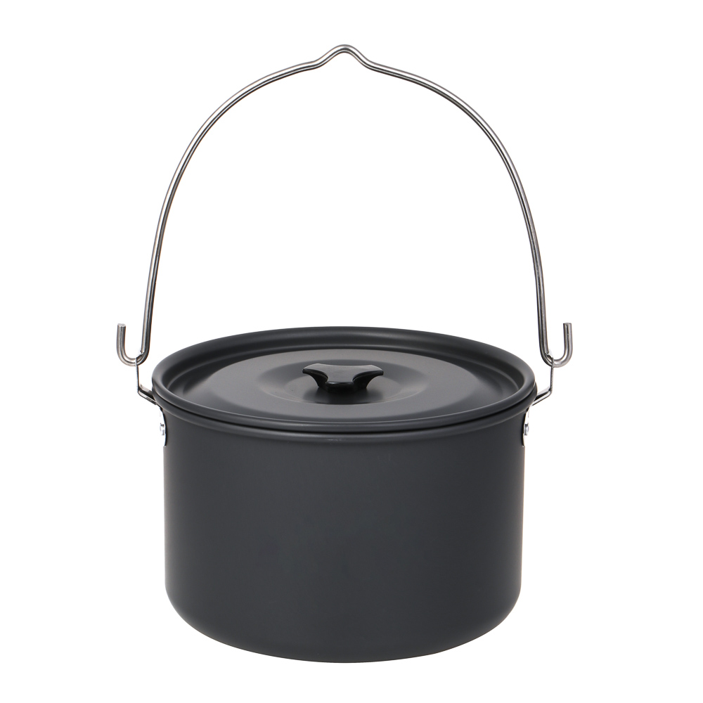 BY Котелок туристический, костровой, 4л, анодированный алюминий, арт.№ 123-010