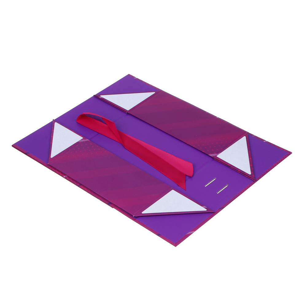 BY Коробка подарочная складная с лентой, тиснение фольгой, 28x20x9см, Василиса, арт.№ 207-061