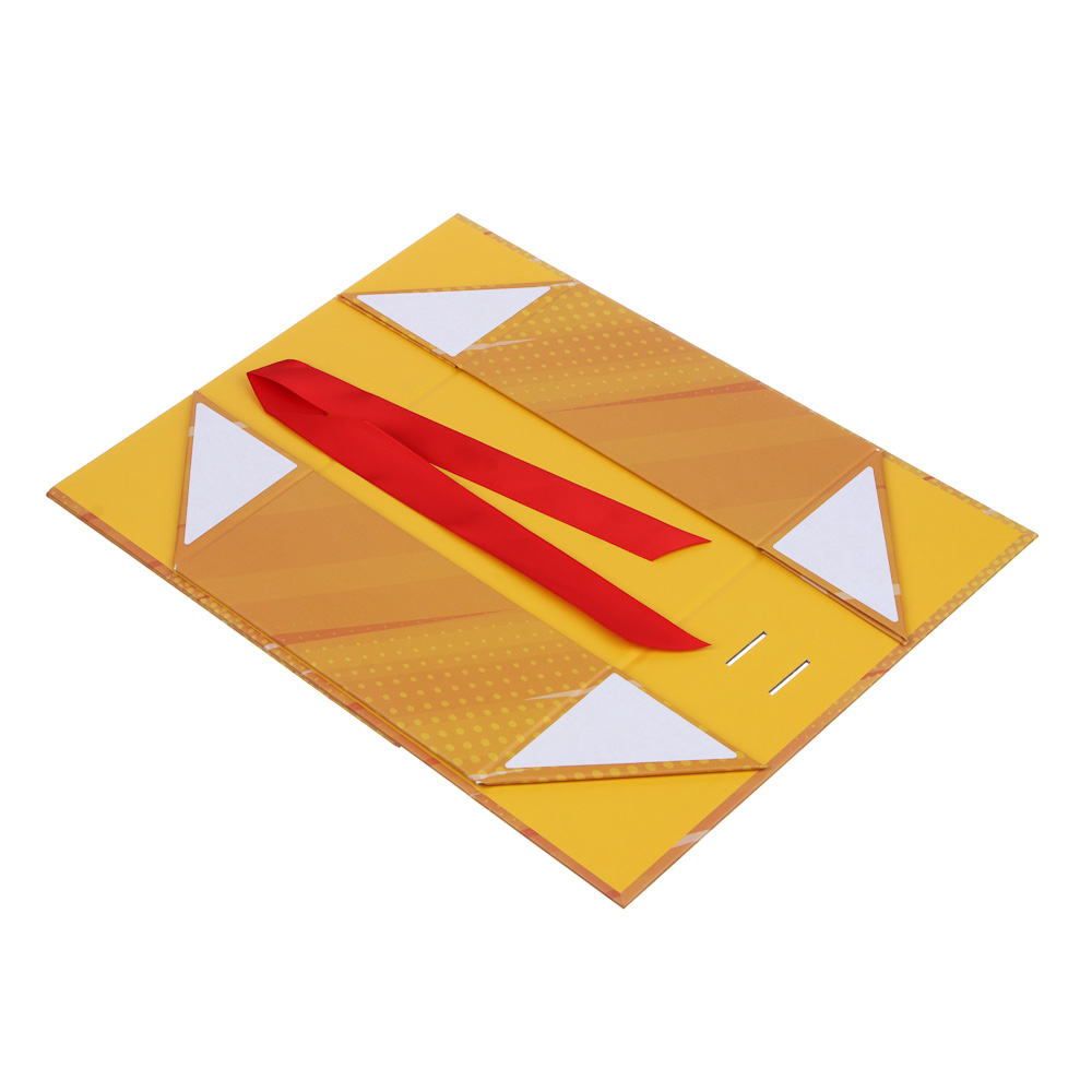 BY Коробка подарочная складная с лентой, тиснение фольгой, 28x20x9см, Заря, арт.№ 207-064