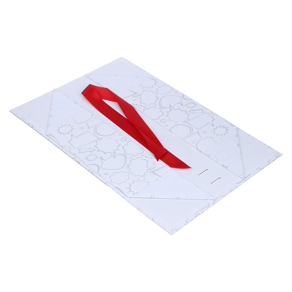 BY Коробка подарочная складная с лентой, тиснение фольгой, 33x25x12см, Стань Героем 1, арт.№ 207-072