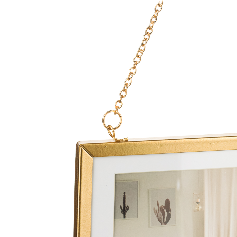 LADECOR Фоторамка на шнуре, 2 фото 10х15см, металл, 2 цвета, арт.№ 424-054