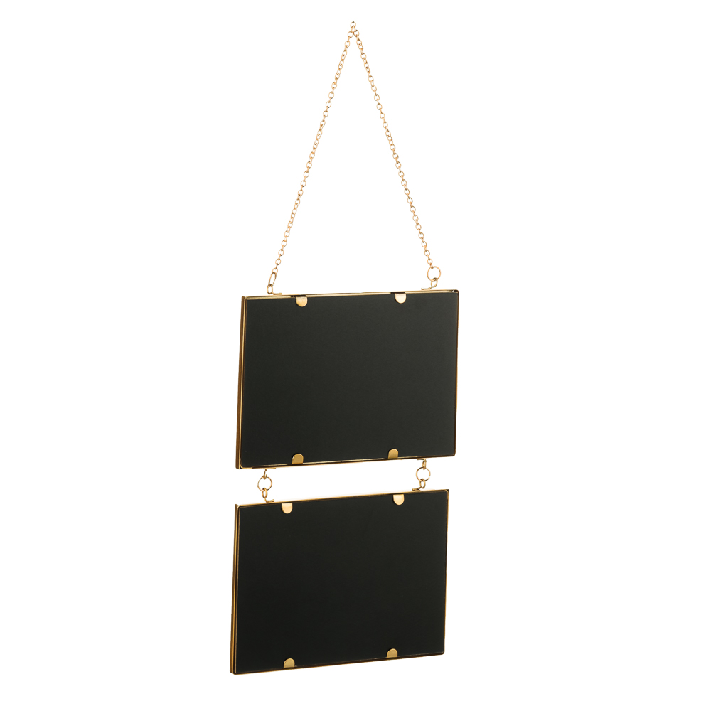 LADECOR Фоторамка на шнуре, 2 фото 10х15см, металл, 2 цвета, арт.№ 424-054