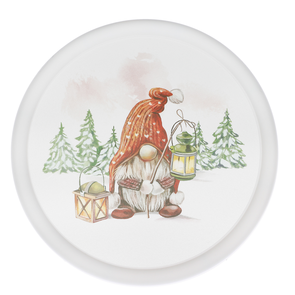 Шишки, Гном Миска с крышкой 2,1л, пластик, 2 дизайна, арт.№ 861-473