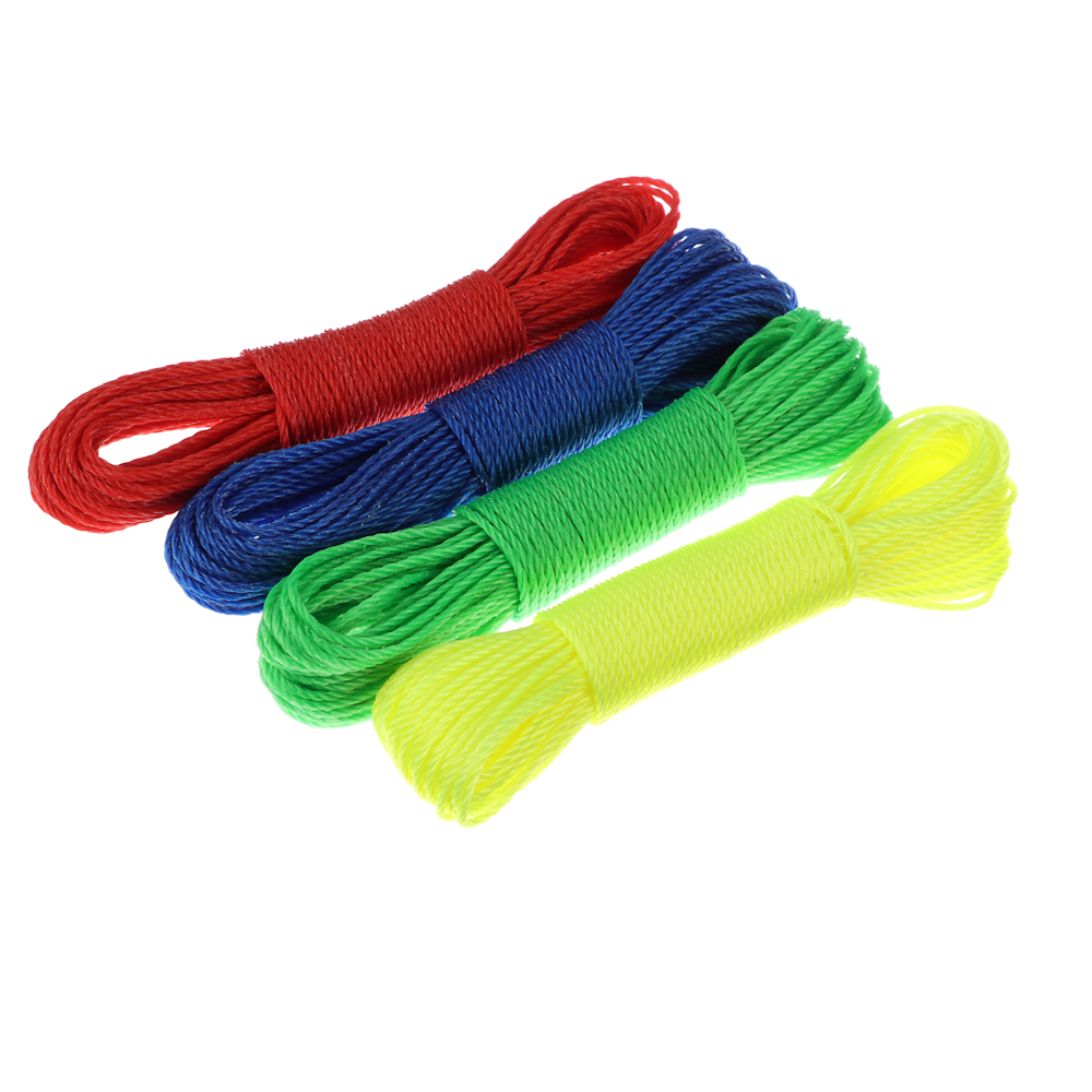 Веревка тм VETTA, капроновая, 20м x 3мм, 5 цветов, арт.№ 453-095