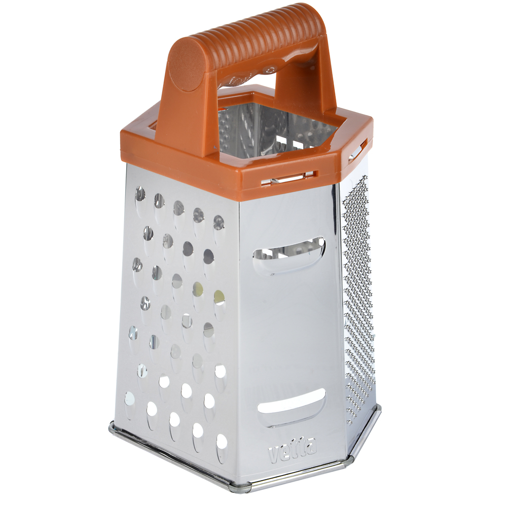 VETTA Терка 6-и сторонняя 20см, нерж.сталь, под дерево, KL326A-8S, арт.№ 885-072