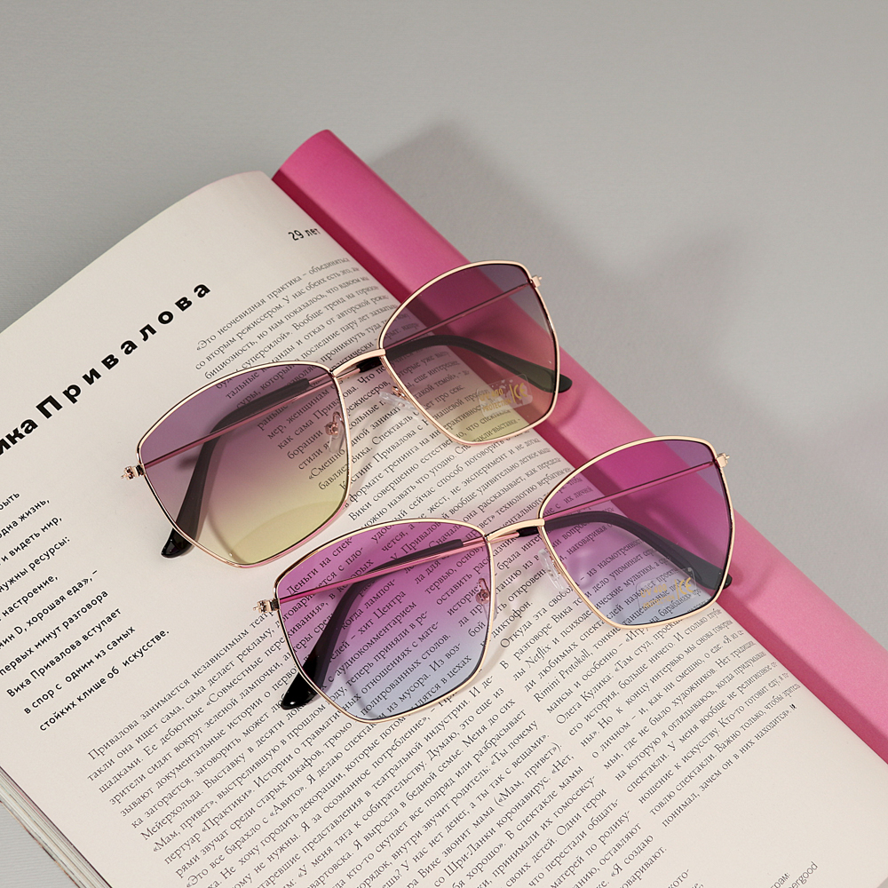 GALANTE Очки солнцезащитные для взрослых, пластик, металл, 142х47мм, 6 цветов, арт.№ 304-437