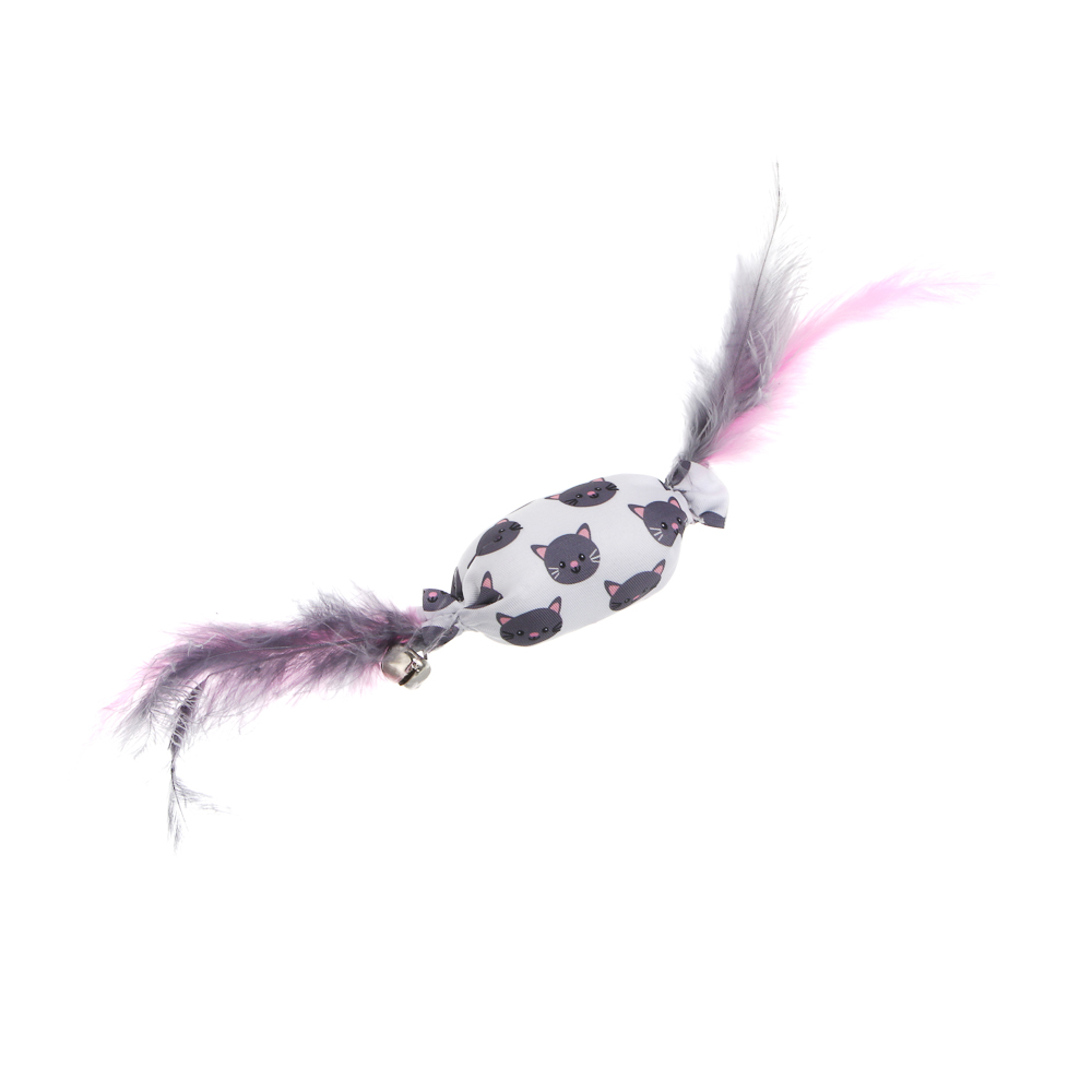 VETTA Игрушка для домашних животных, ПЭ, перья, 5,5х2,5 см, арт.№ 273-130