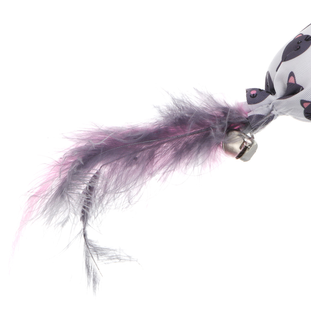 VETTA Игрушка для домашних животных, ПЭ, перья, 5,5х2,5 см, арт.№ 273-130