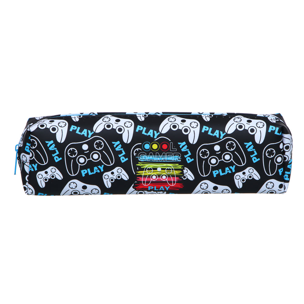 КУЛ ГЕЙМЕР Пенал прямоугольный, 20,5Х6Х4см, искусственная кожа с печатью, ПВХ бокс, арт.№ 238-372