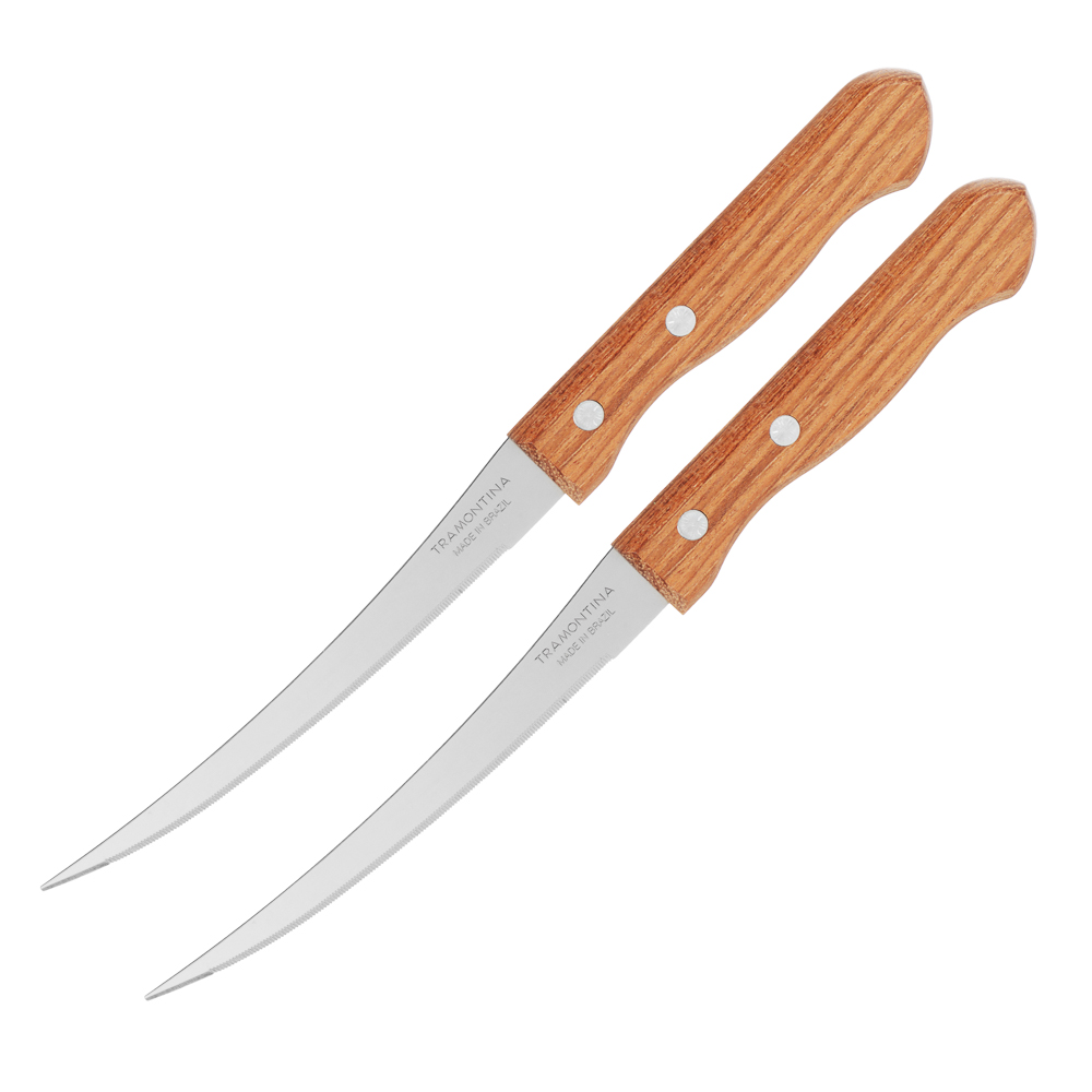 Tramontina Dynamic Нож для томатов 12.7см, цена за 2шт. на блистере, 22327/205, арт.№ 871-061