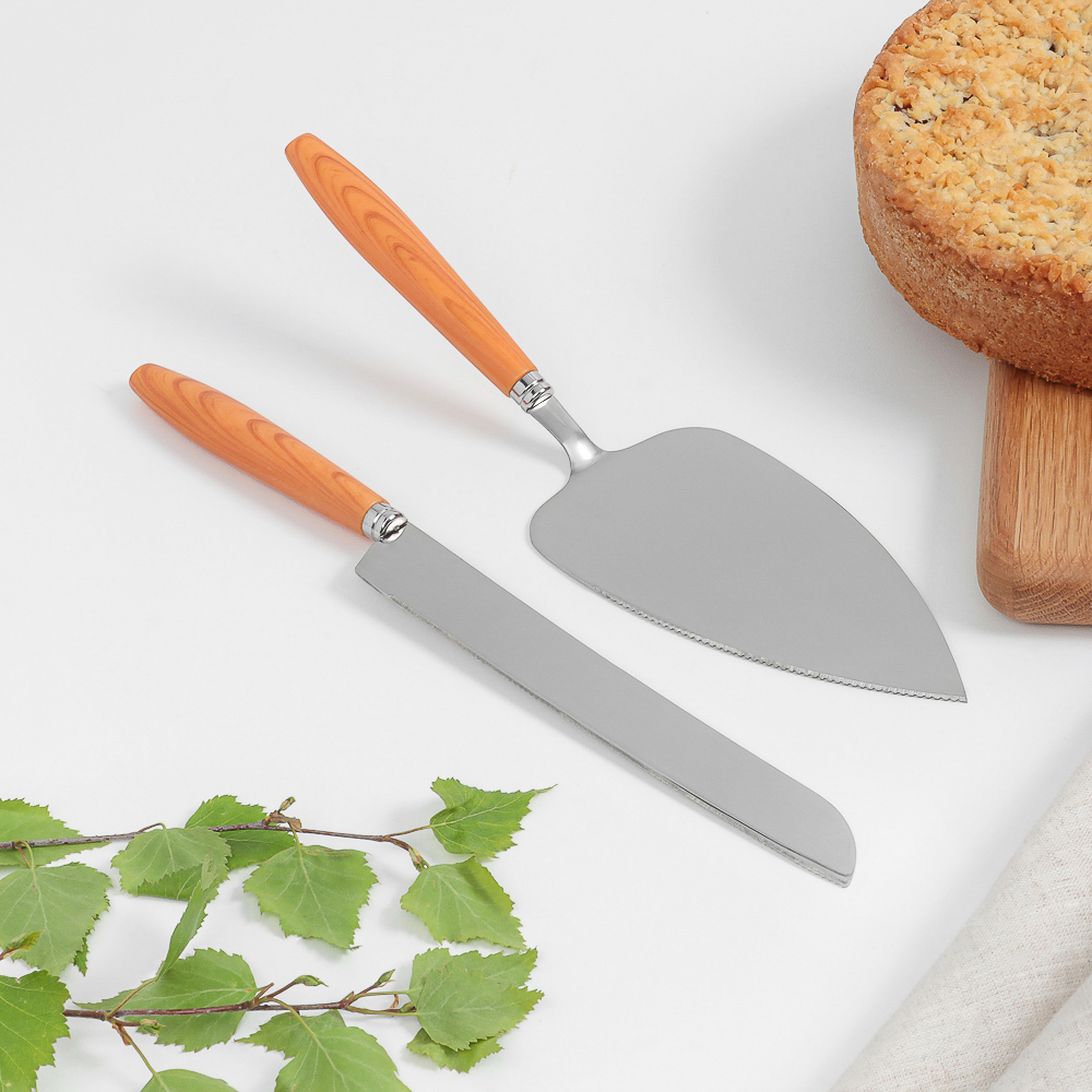 Набор для торта лопатка 26см + нож 28см, нерж.сталь, арт.№ 815-413