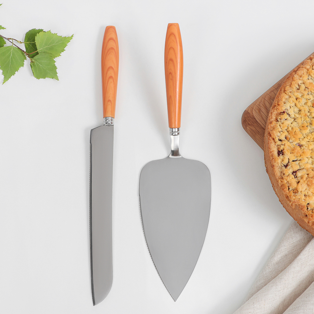 Набор для торта лопатка 26см + нож 28см, нерж.сталь, арт.№ 815-413
