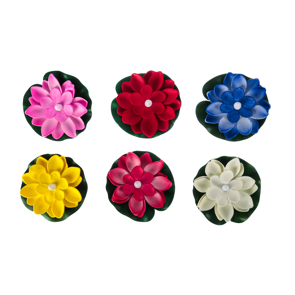 Фигура для пруда с подсветкой 1LED (СR2032) тм INBLOOM, d10 см, пластик, 6цв., арт.№ 171-017