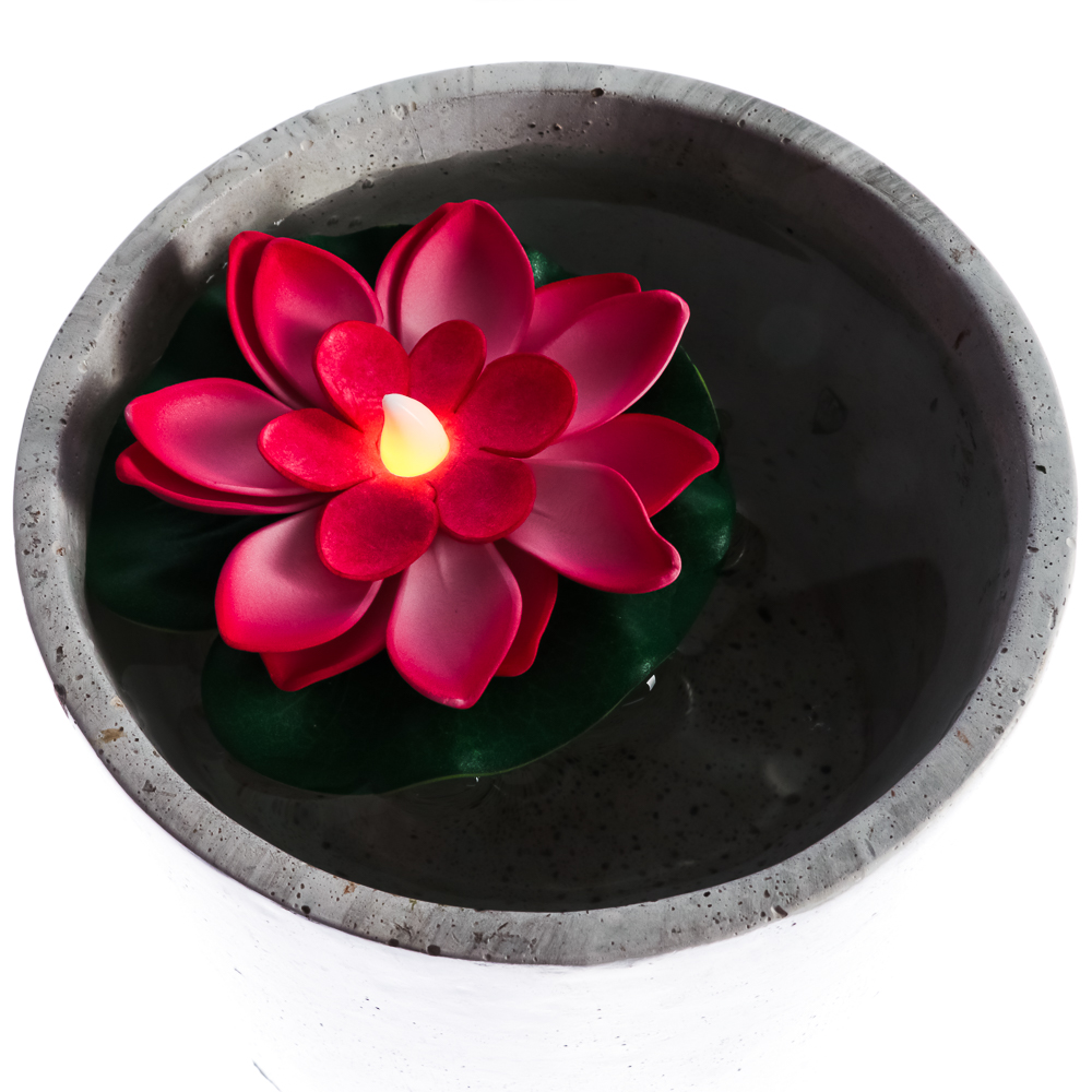 Фигура для пруда с подсветкой 1LED (СR2032) тм INBLOOM, d10 см, пластик, 6цв., арт.№ 171-017