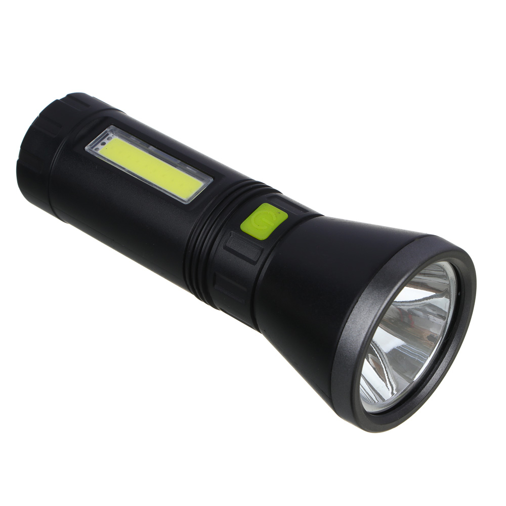 Фонарь ручной тм ЕРМАК, LED+COB, 4 режима, 1200мАч, 5,8х14,8см, арт.№ 224-078