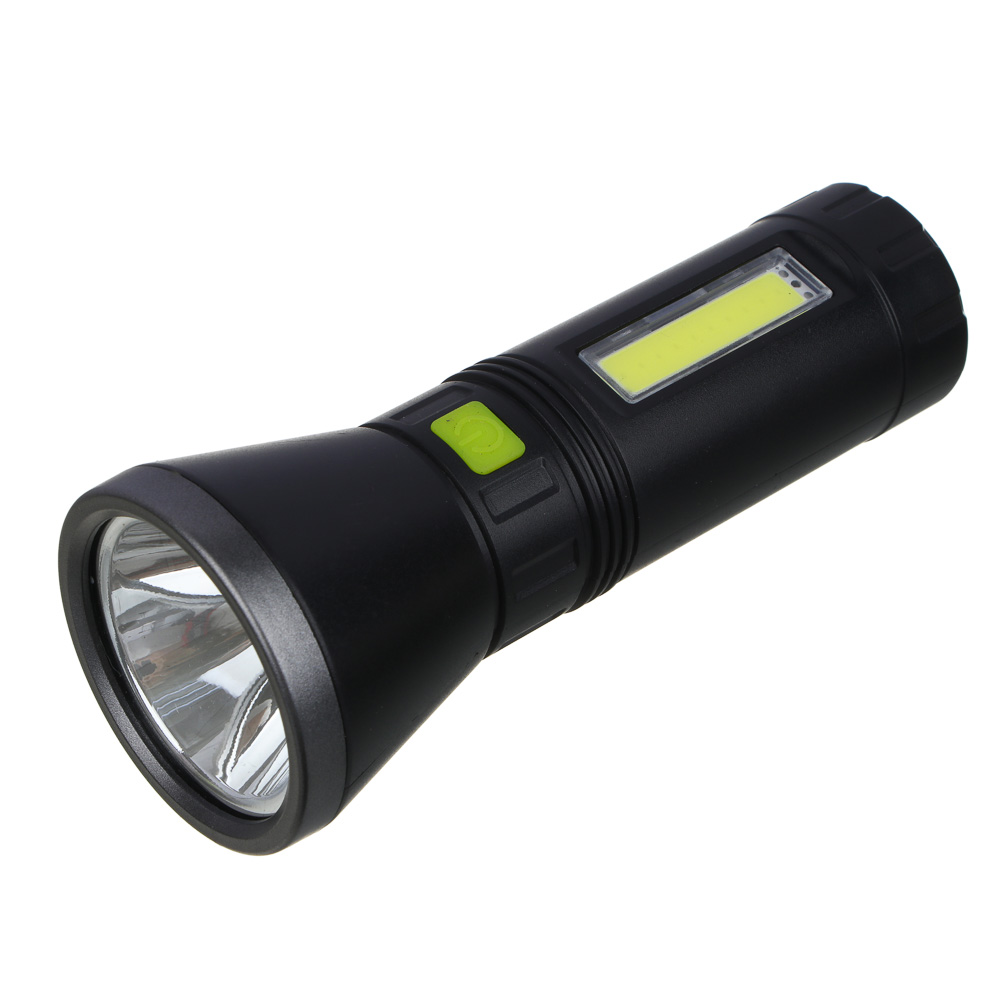 Фонарь ручной тм ЕРМАК, LED+COB, 4 режима, 1200мАч, 5,8х14,8см, арт.№ 224-078