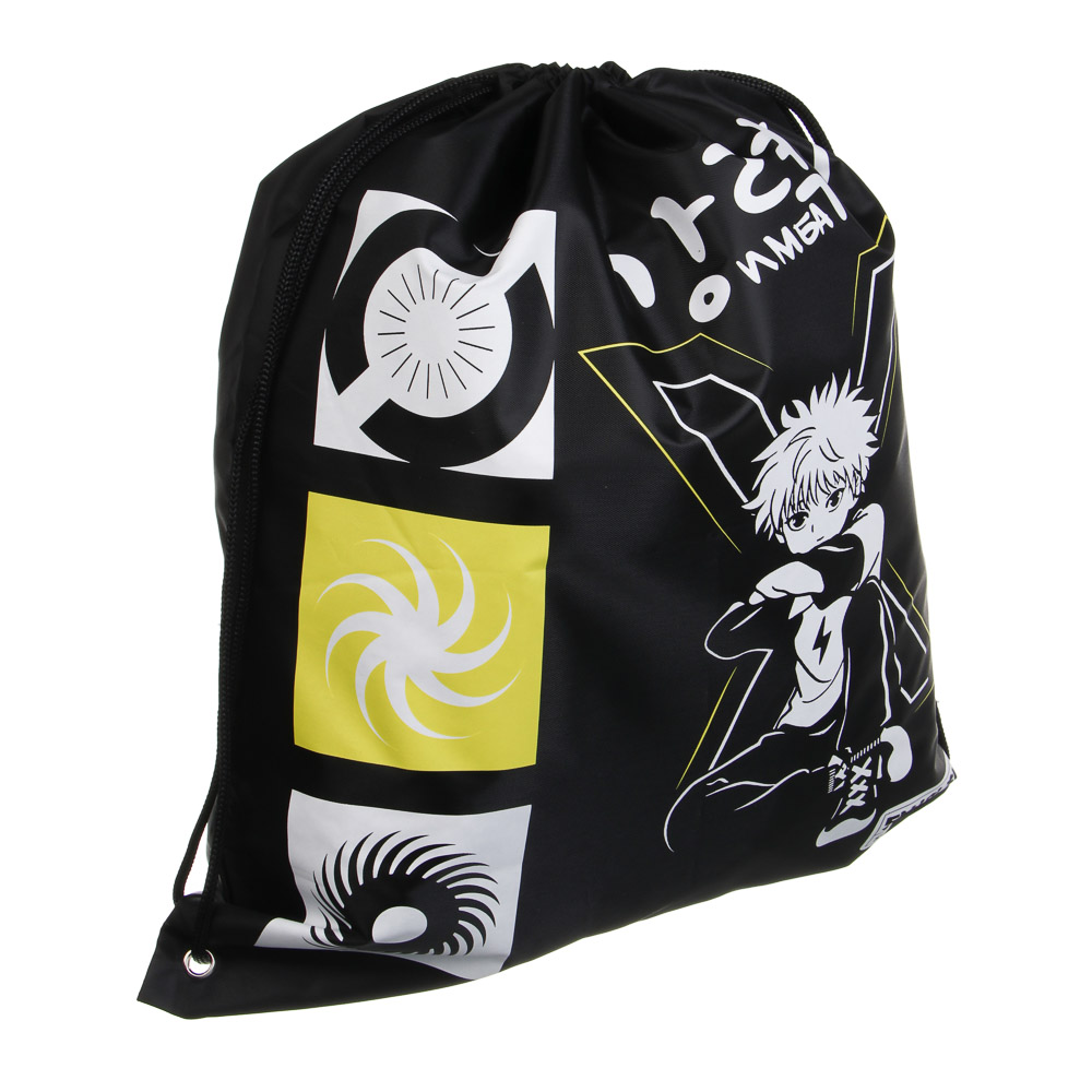 Мешок для сменной обуви на завязках, 40х47см. "Друзья Товарищи/Аниме", полиэстер, ОПП пакет, 2 диз., арт.№ 524-333